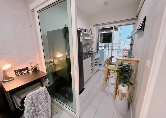 1br Walk 1min To Bts 3min Mall Tapra Wifi 500mb Apartamento *