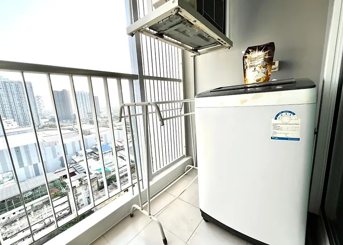 1br Walk 1min To Bts 3min Mall Tapra Wifi 500mb Apartamento *